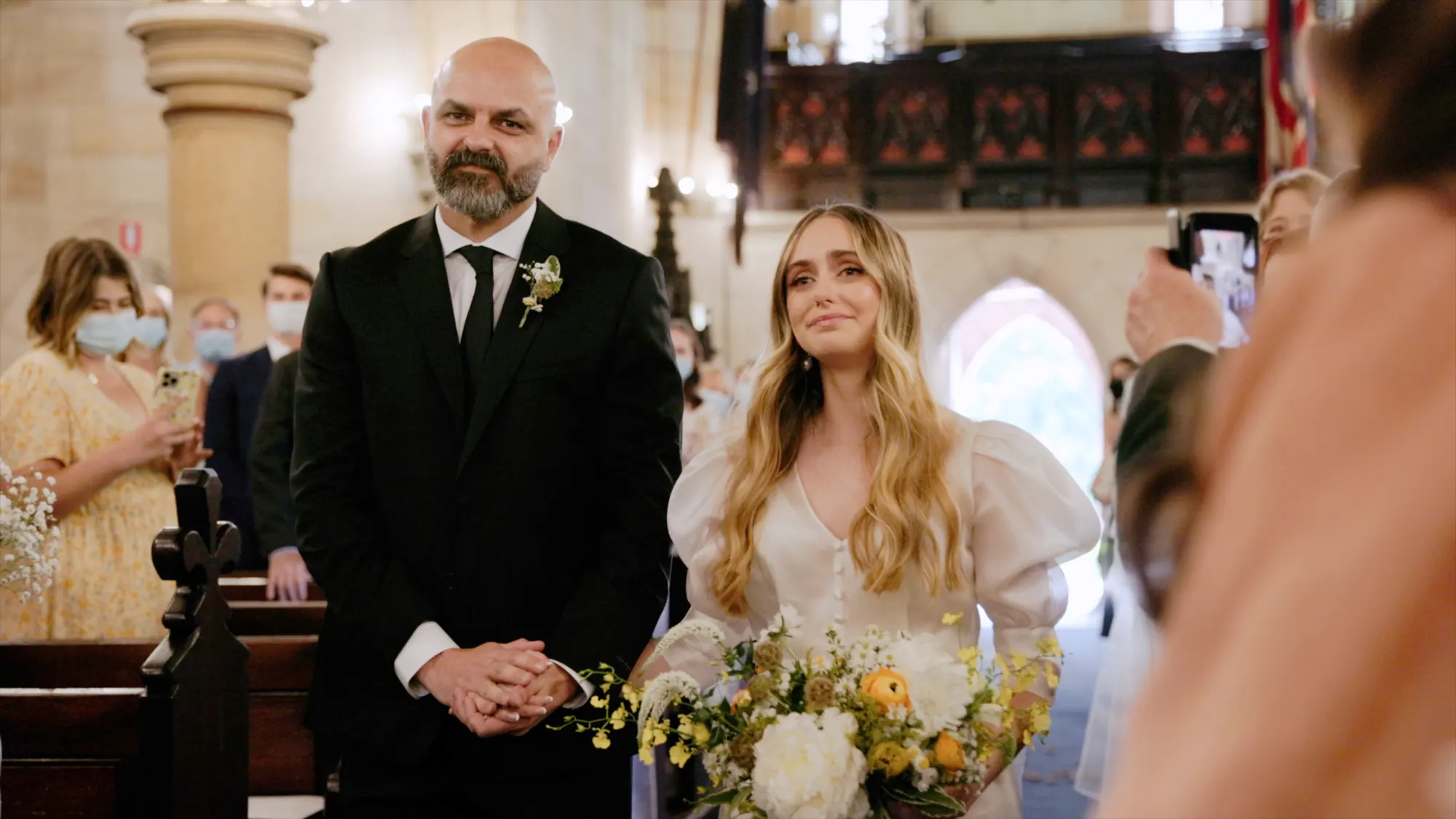 Bella & Zac at Botanic House, Sydney, wedding film frame 18