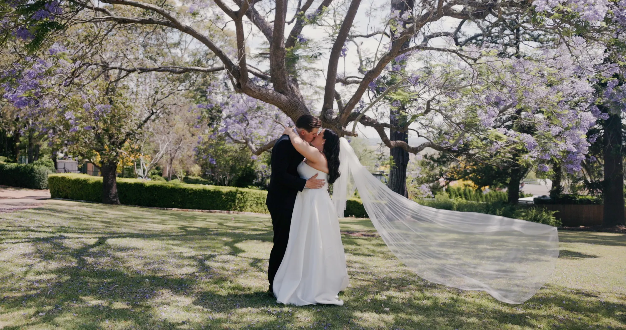 Still from Kimberley & Nathan's wedding film at Camden Valley Inn