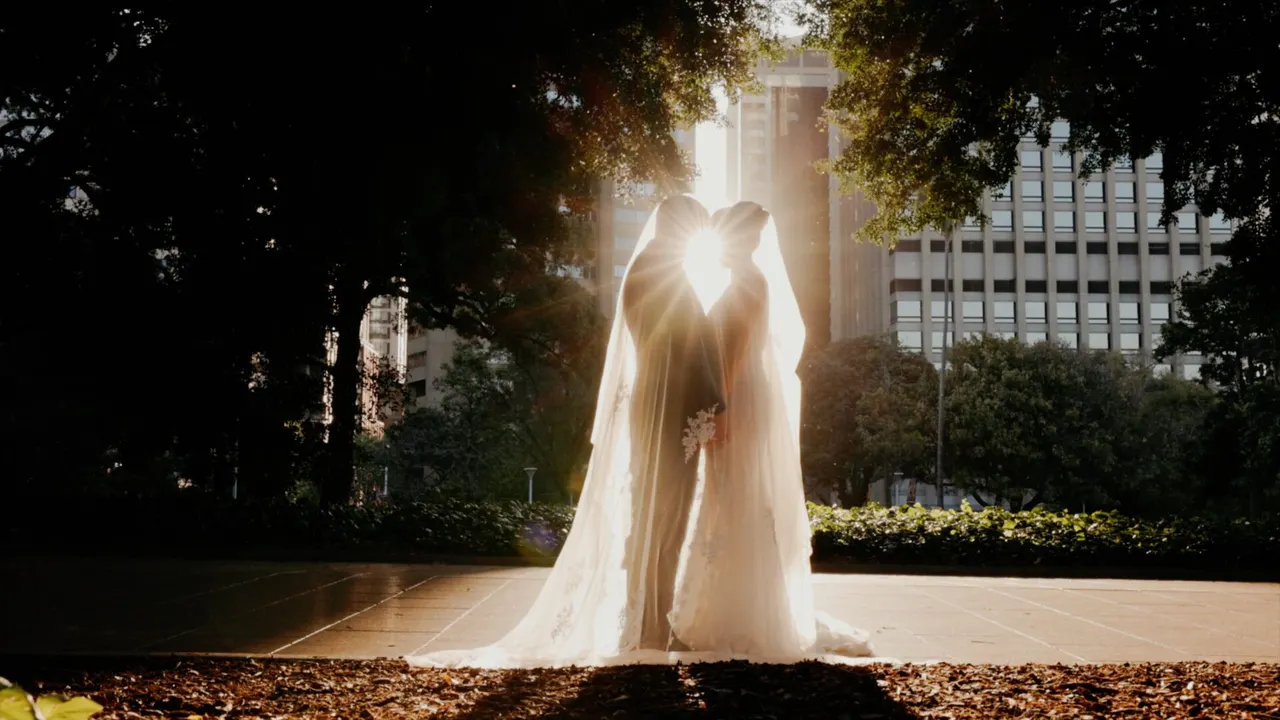 Still from a Wildly In Love wedding film