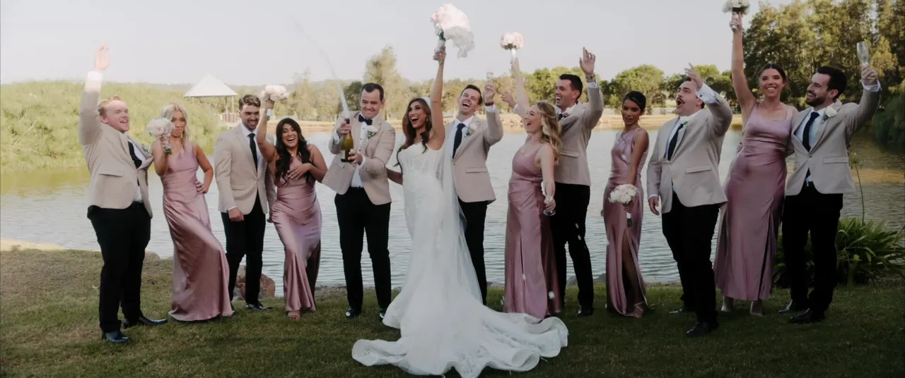 Still from a Wildly In Love wedding film