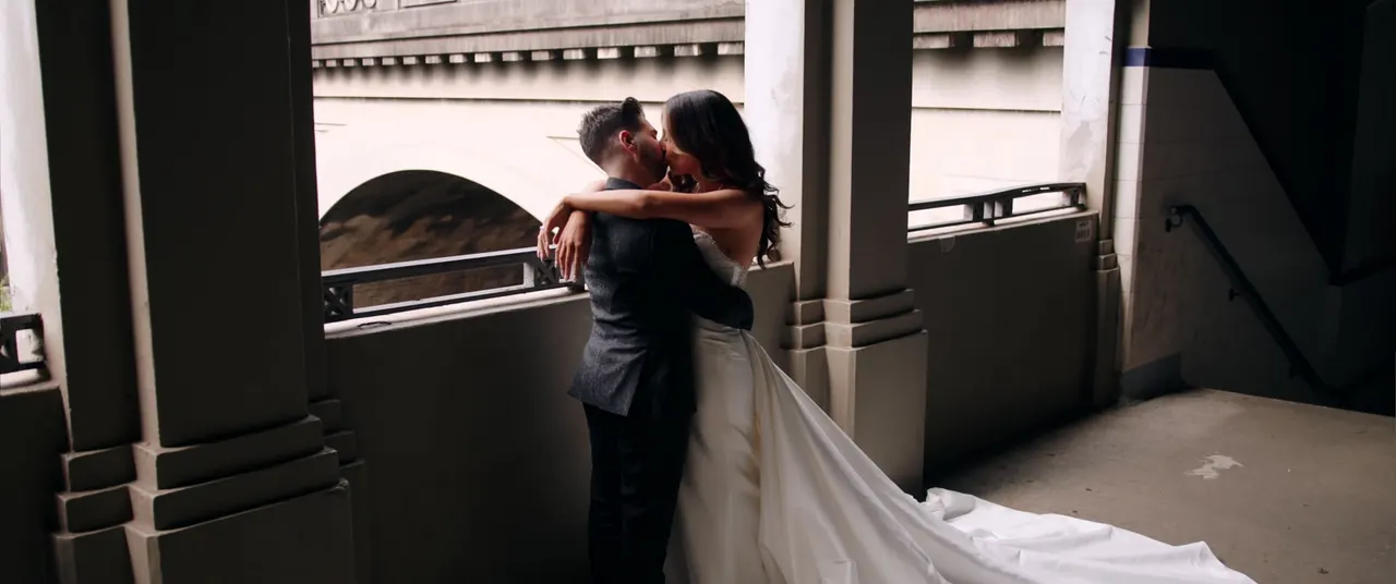 Clare & Joseph at Le Montage, Sydney, wedding film frame 7