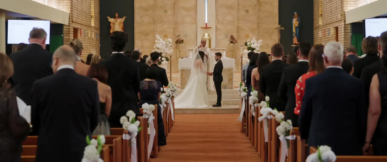 Clare & Joseph at Le Montage, Sydney, wedding film frame 15