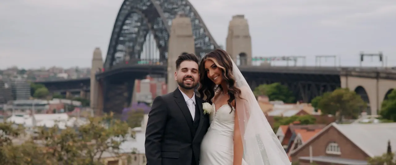 Clare & Joseph at Le Montage, Sydney, wedding film frame 19