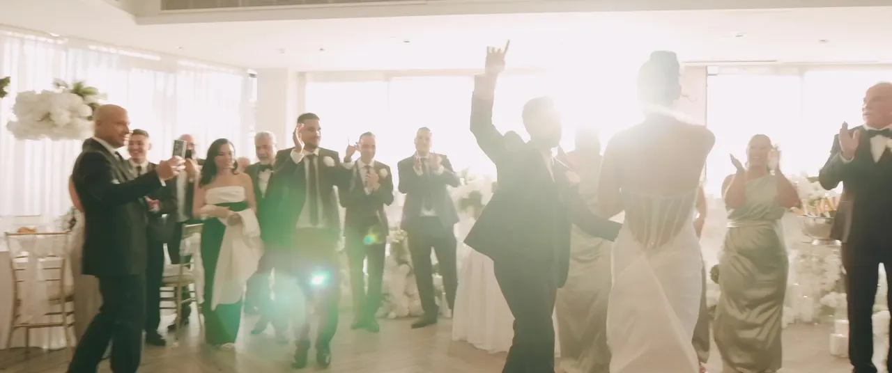 Clare & Joseph at Le Montage, Sydney, wedding film frame 20