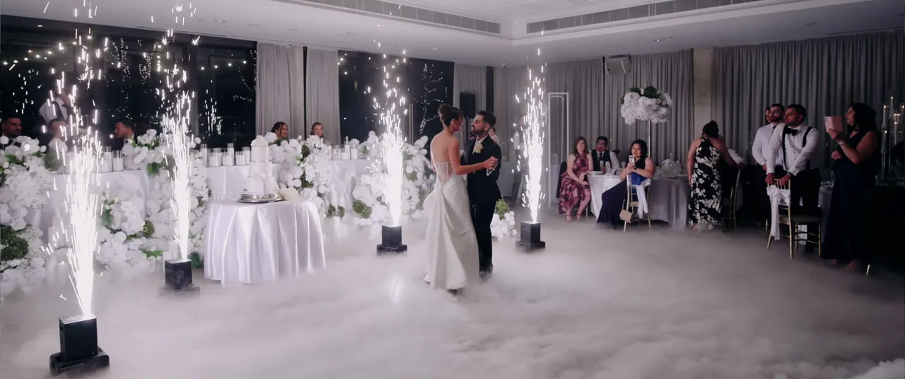 Clare & Joseph at Le Montage, Sydney, wedding film frame 23