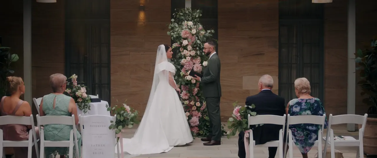 Connie & Rob at Gunners Barracks, Sydney, wedding film frame 12