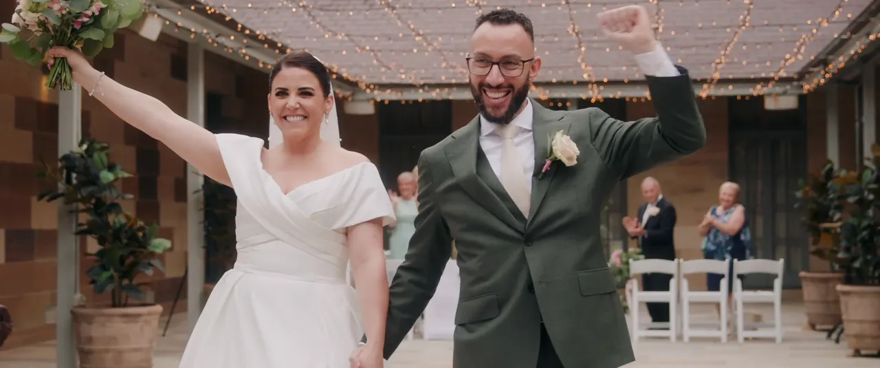 Connie & Rob at Gunners Barracks, Sydney, wedding film frame 17