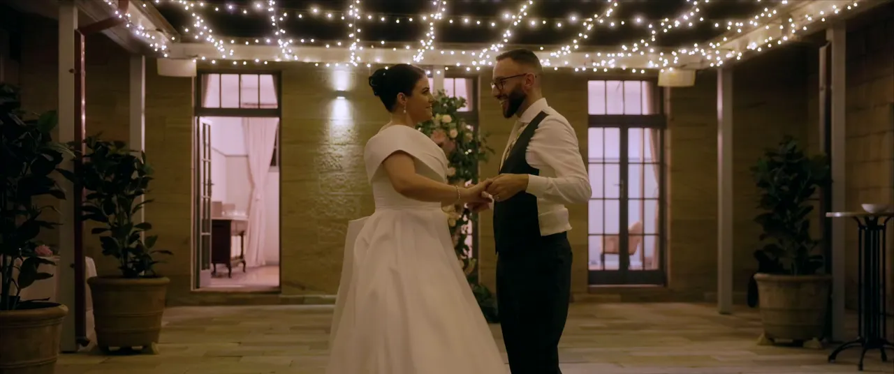 Connie & Rob at Gunners Barracks, Sydney, wedding film frame 21