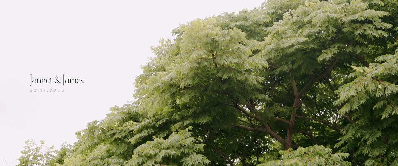 Jannet & James at Paperbark Grove, Centennial Park, wedding film frame 1