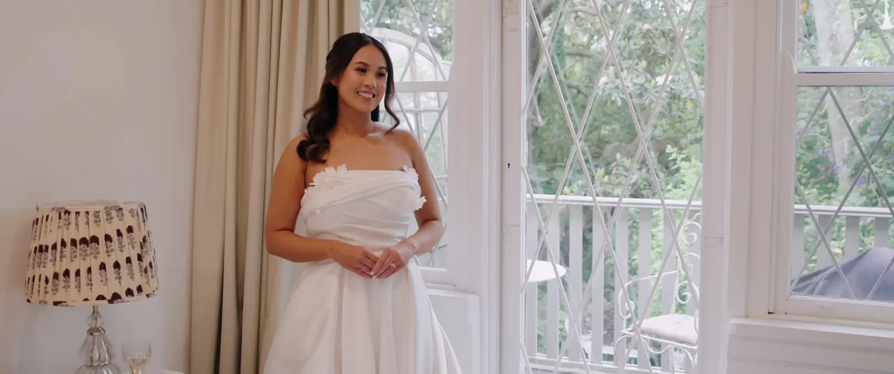 Jannet & James at Paperbark Grove, Centennial Park, wedding film frame 7