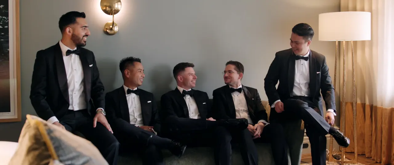 Jannet & James at Paperbark Grove, Centennial Park, wedding film frame 8