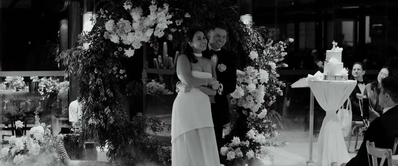 Jannet & James at Paperbark Grove, Centennial Park, wedding film frame 19
