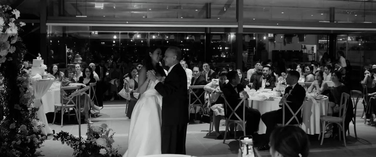 Jannet & James at Paperbark Grove, Centennial Park, wedding film frame 20